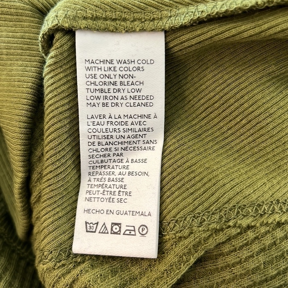 NWT Free People Santa Clara Thermal Top XS Ferngully Green - Picture 3 of 5
